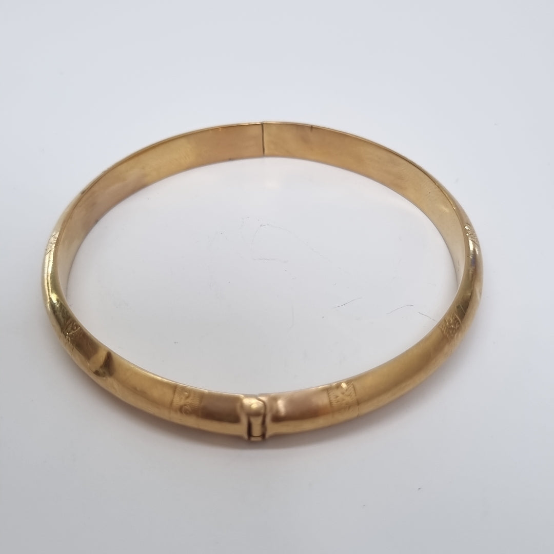 PULSERA RIGIDA ORO 18 K 14.4 GRMS (SEMINUEVO)