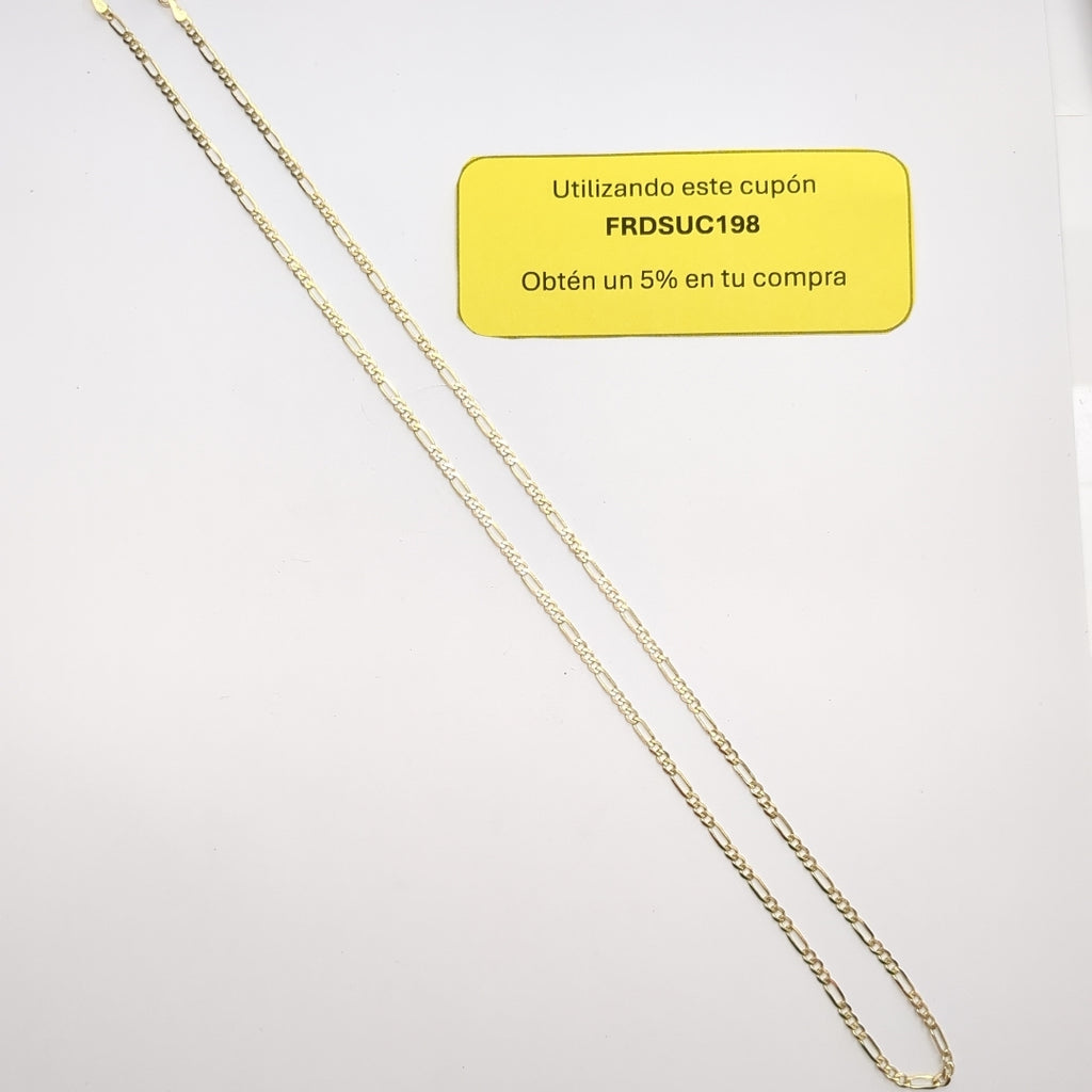 CADENA 3X1 14K 55 CM 5 GR (NUEVO)