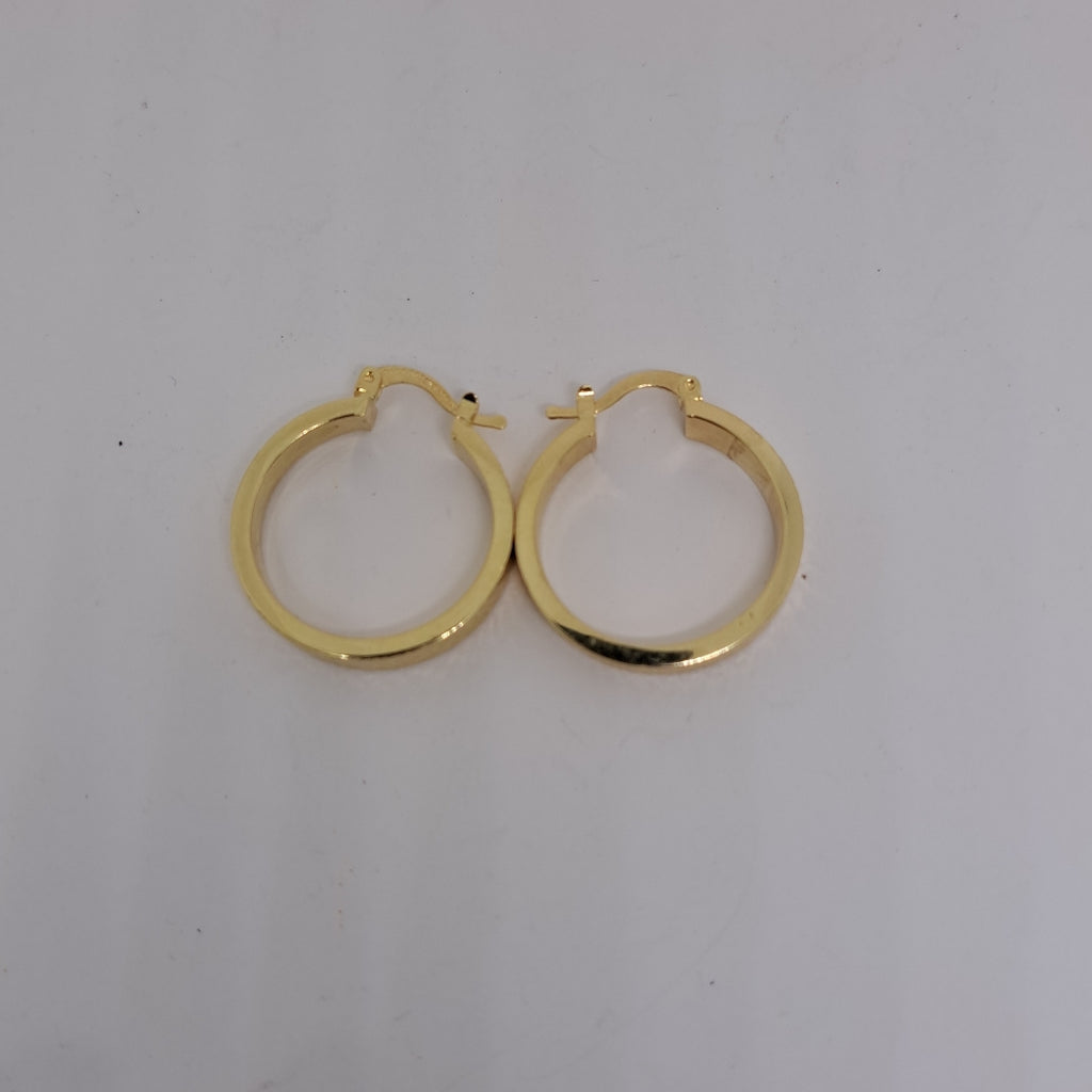 ARETES TEJIDO ARRACADAS FACETADAS 14K 2.9 GR (NUEVO)