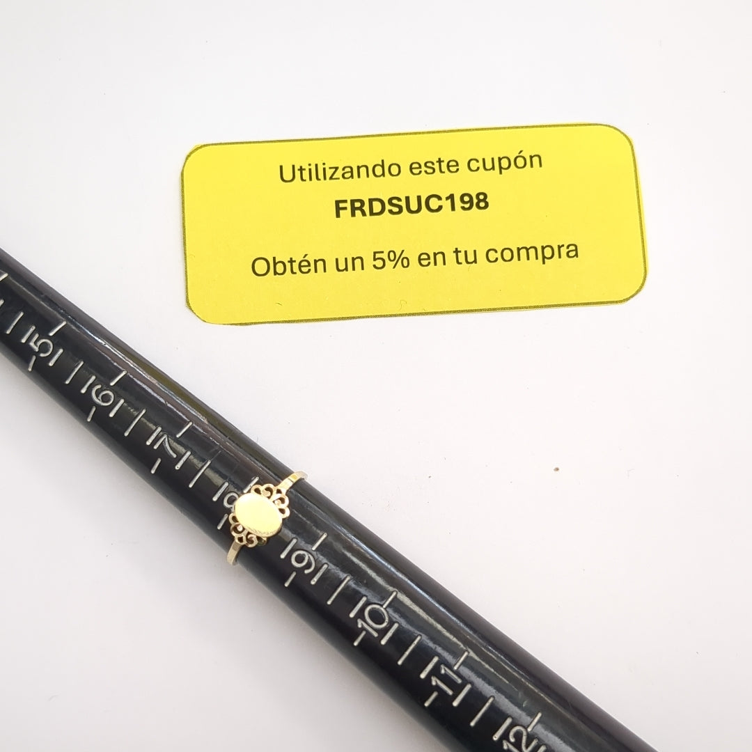 ANILLOS ANILLITO 10K TALLA 8 1 GR (NUEVO)