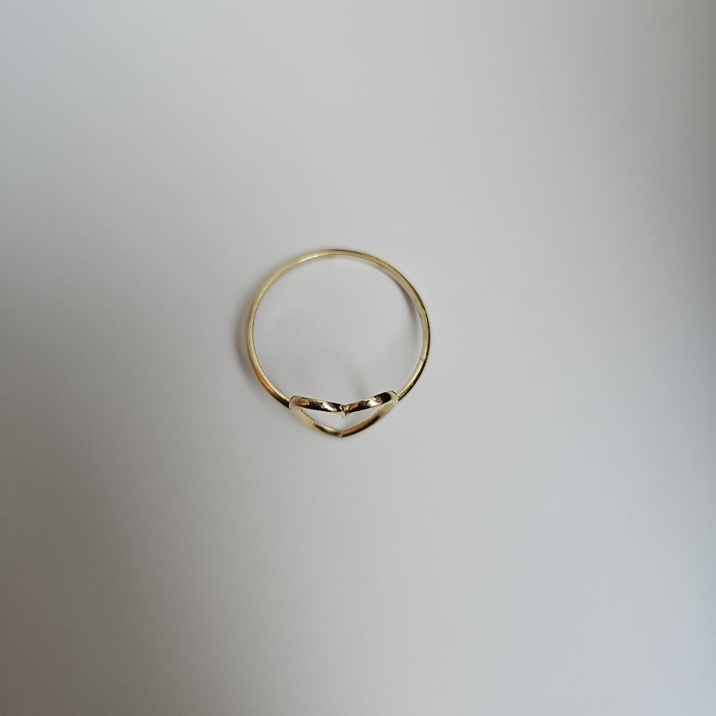 ANILLOS ANILLITO FIG CORAZON 10K TALLA 8 0.8 GR (NUEVO)