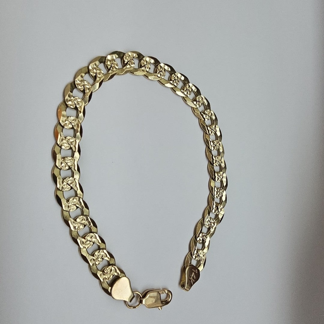 PULSERA BARBADA 14K 21 CM 19.6 GR (NUEVO)