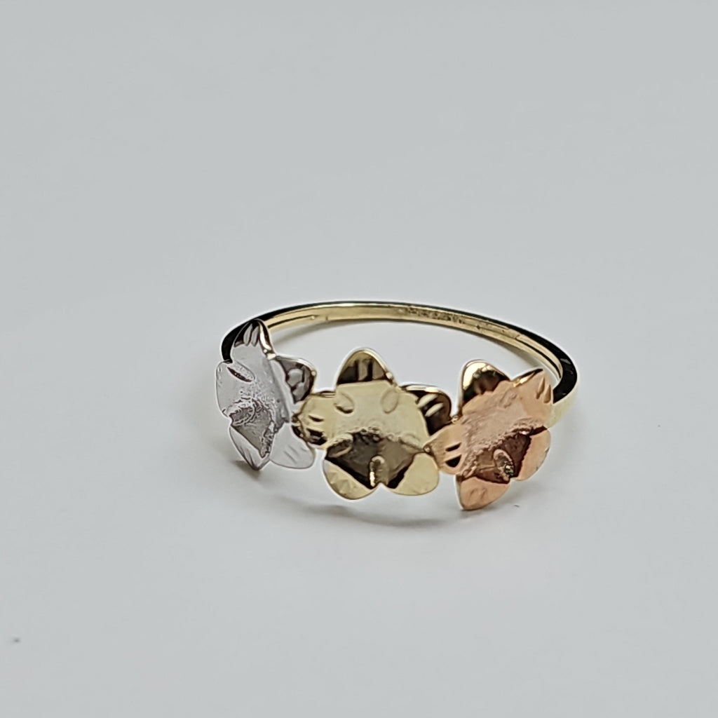ANILLOS ANILLITO FIG FLORES 10K TALLA 7 1.2 GR (NUEVO)