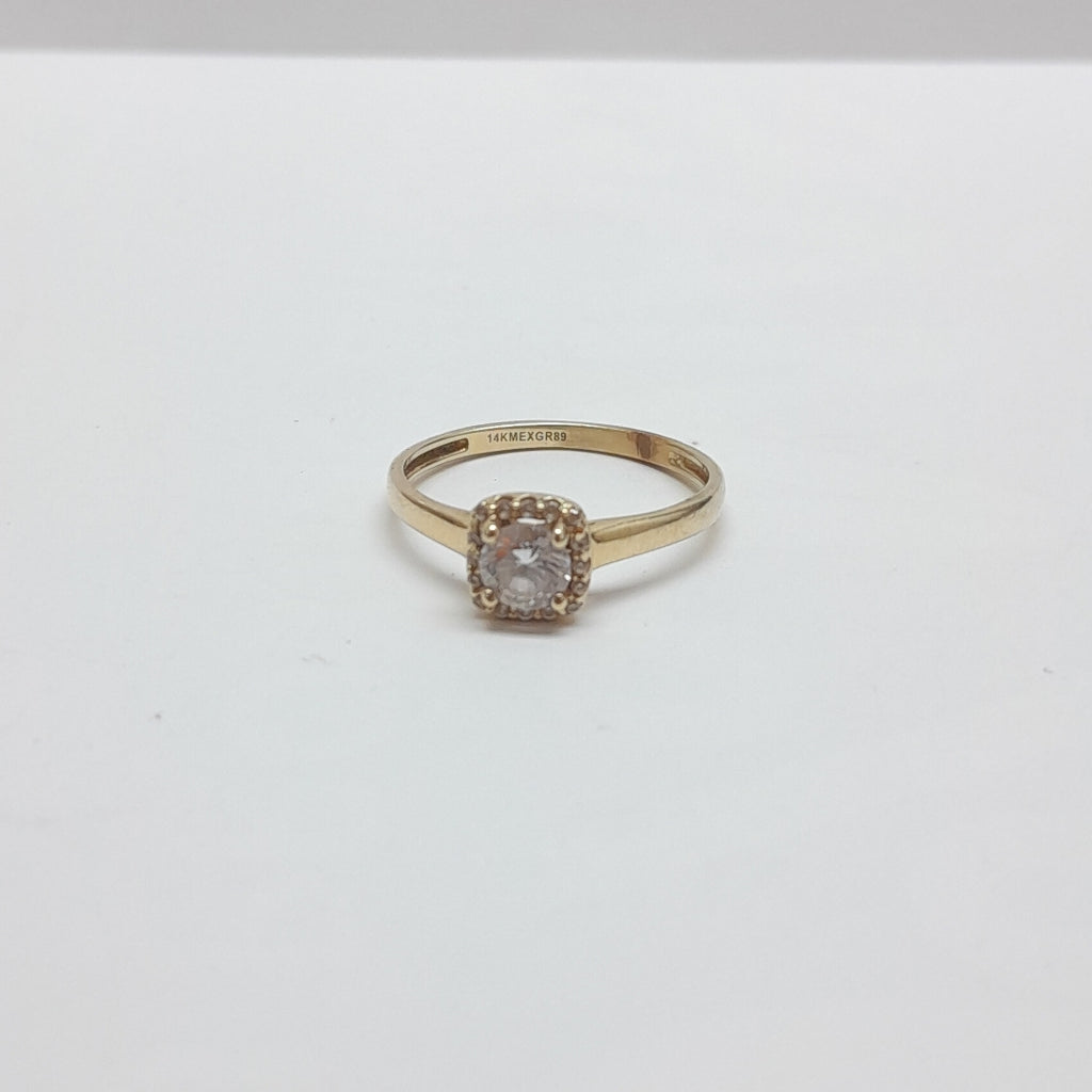 SOLITARIO ORO 14 K 2 GRMS (SEMINUEVO)