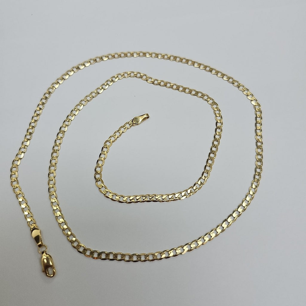 CADENA TEJIDO BARBADA 14K 60 CM 8.9 GR (NUEVO)