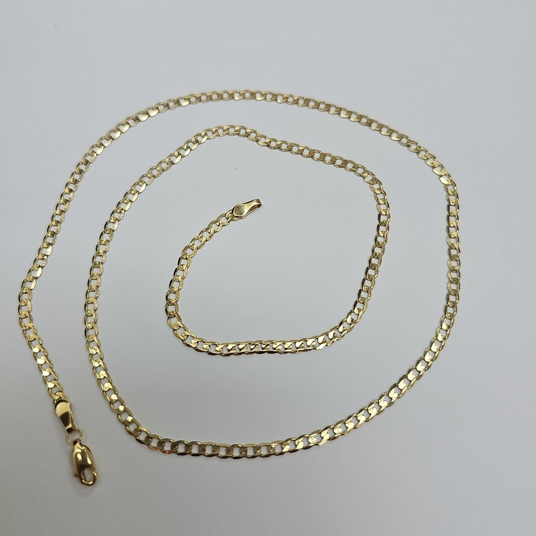 CADENA TEJIDO BARBADA 14K 60 CM 8.9 GR (NUEVO)
