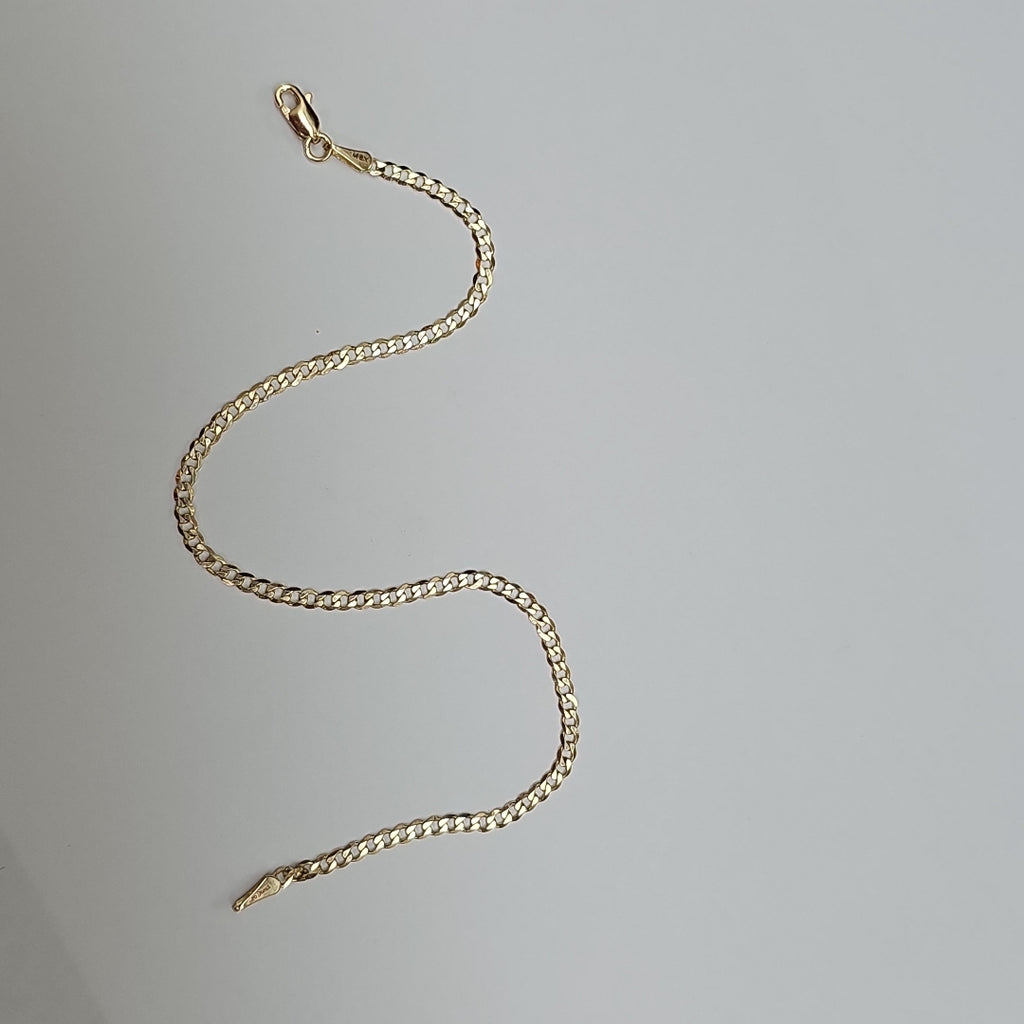 PULSERA BARBADA 14K 21 CM 2.3 GR (NUEVO)