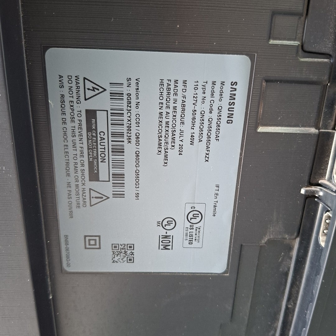 PANTALLA SAMSUNG QN55Q65DAF (2024) 55" QLED 4K (SEMINUEVO)