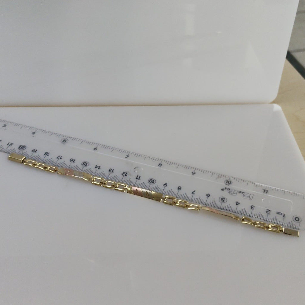 PULSERA ORO COMBINADO 10 K 6,30 GRMS (SEMINUEVO)