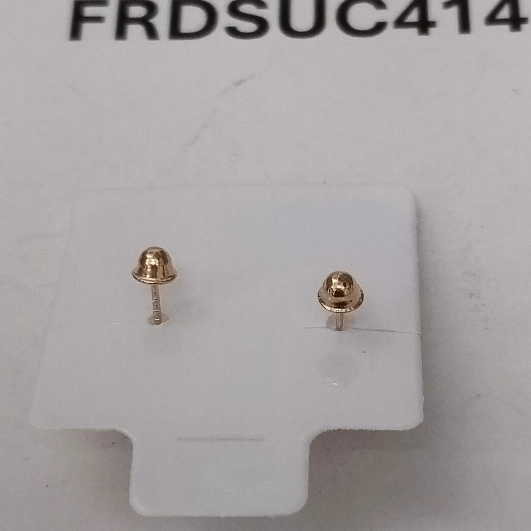 BROQUELES BROQUEL FIG ESFERA 14K 0.1408 GR (NUEVO)