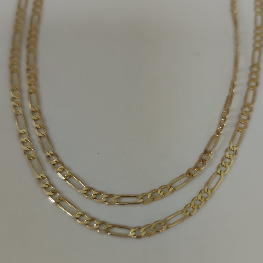 CADENA 3X1 14K 60 CM 5.2 GR (NUEVO)