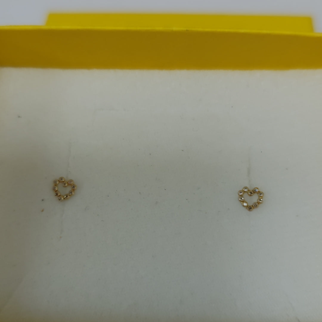 BROQUELES BROQUEL FIG CORAZON 14K 0.23 GR (NUEVO)