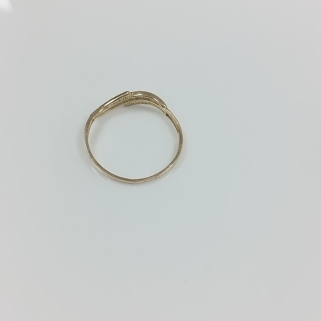 ANILLOS CON CIRCONIAS 14K TALLA 7 0.9 GR (NUEVO)