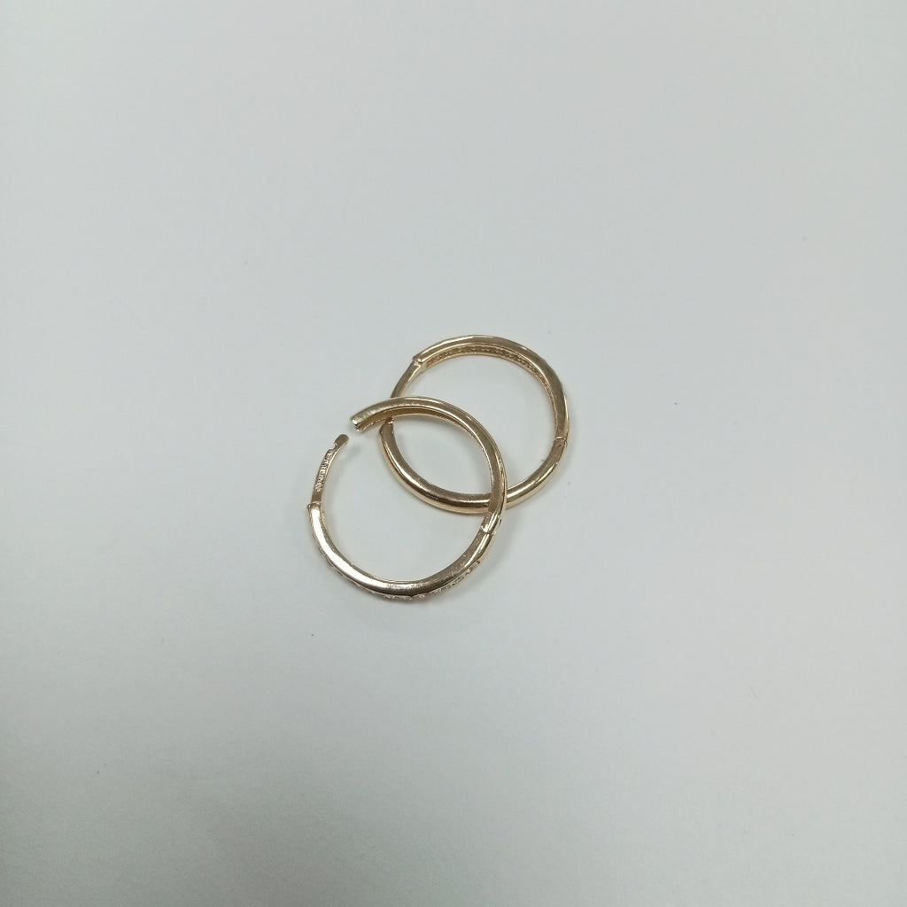 ARETES ARRACADAS C CIRCONIAS 14K 1.8 GR (NUEVO)
