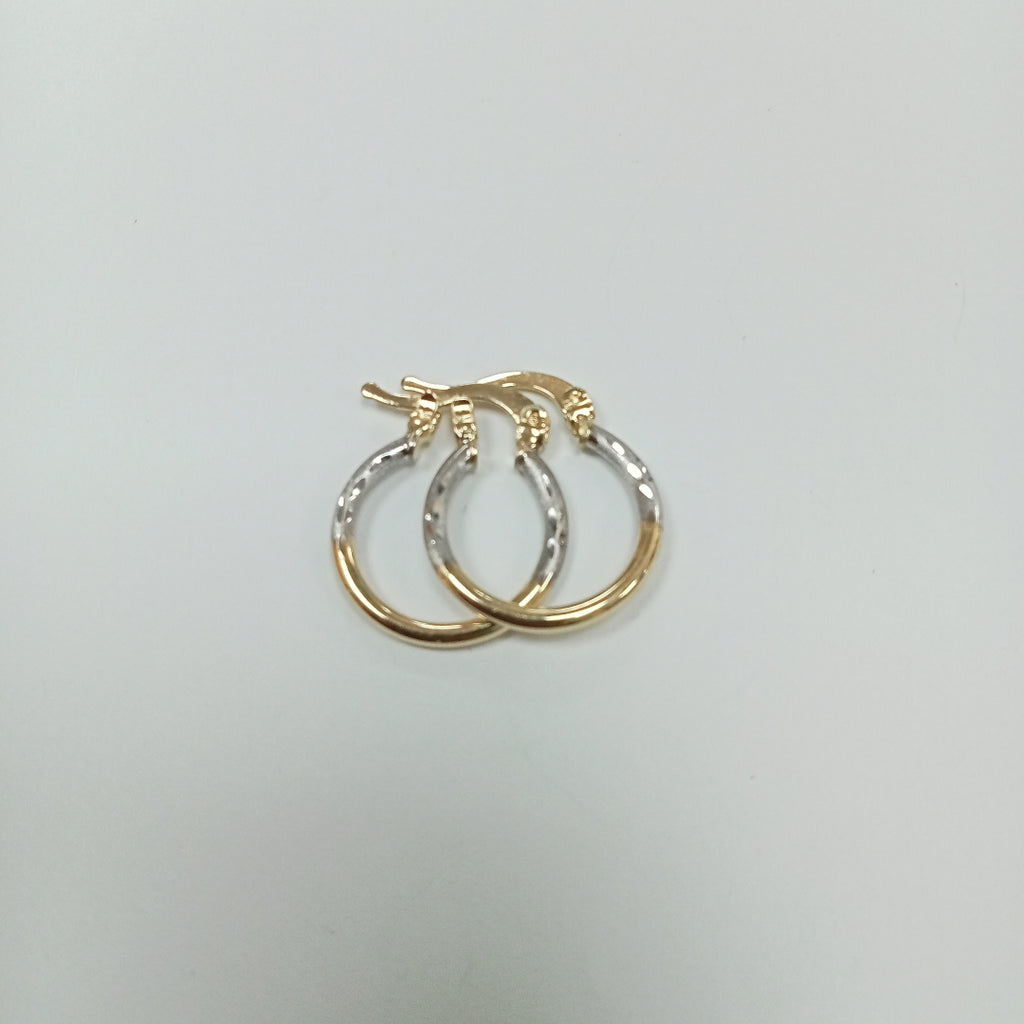 ARETES ARRACADAS COMBINADAS 14K 1.2 GR (NUEVO)