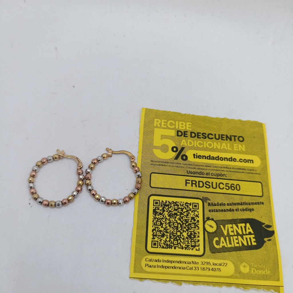 ARRACADAS PAR ORO 10 K 3.3 GRMS (SEMINUEVO)