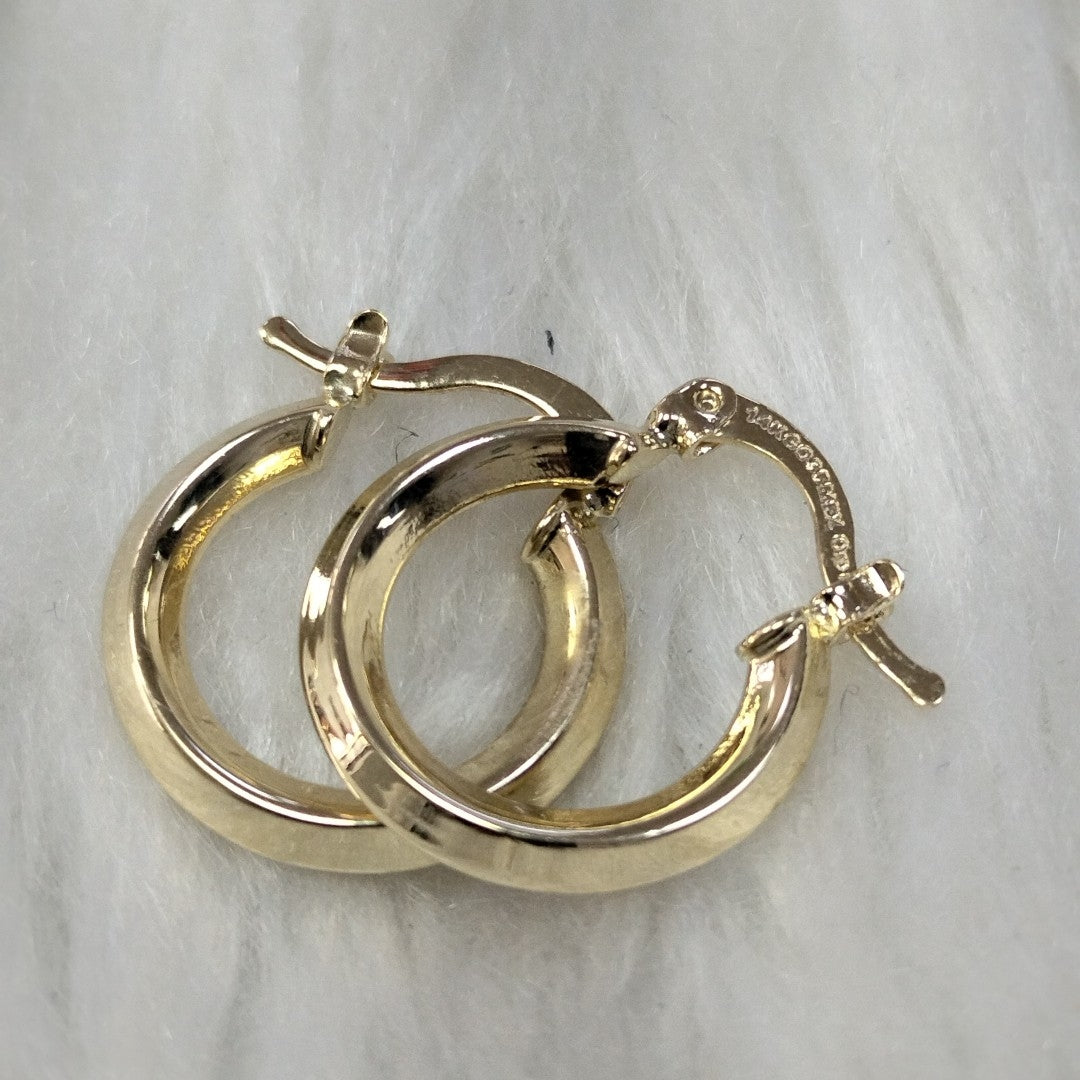 ARETES ARRACADAS CON CIRCONIAS 14K 2.3 GR (NUEVO)