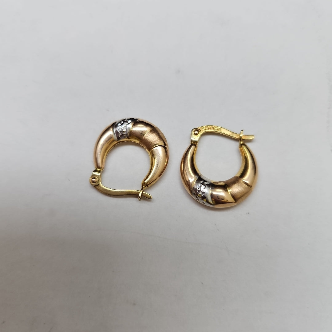 ARRACADAS PAR ORO 14 K 1,50 GRMS (SEMINUEVO)