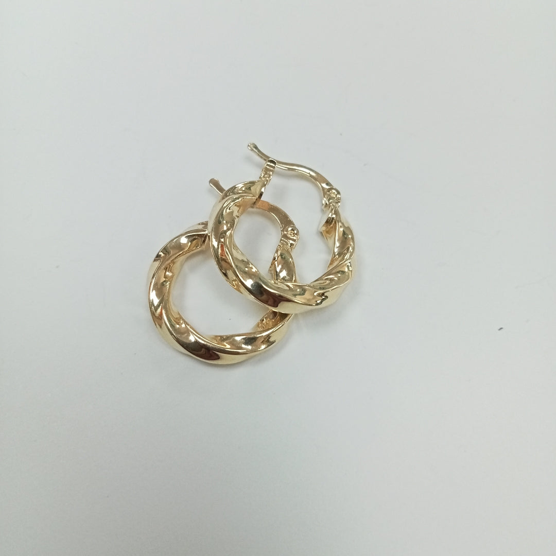 ARETES ARRACADA TORZAL 14K 1.8 GR (NUEVO)