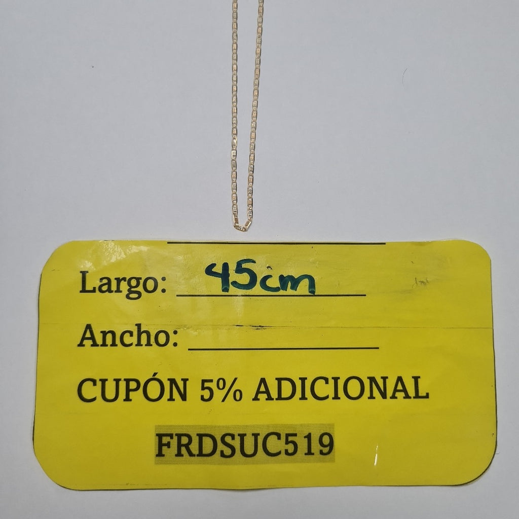 CADENA ORO 14 K 2.2 GRMS (SEMINUEVO)
