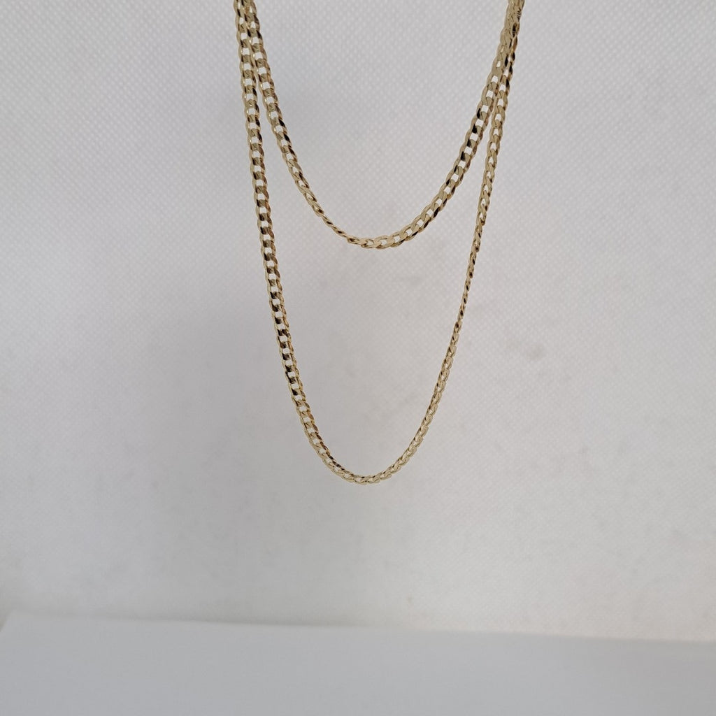 CADENA BARBADA 14K 60 CM 9.9 GR (NUEVO)