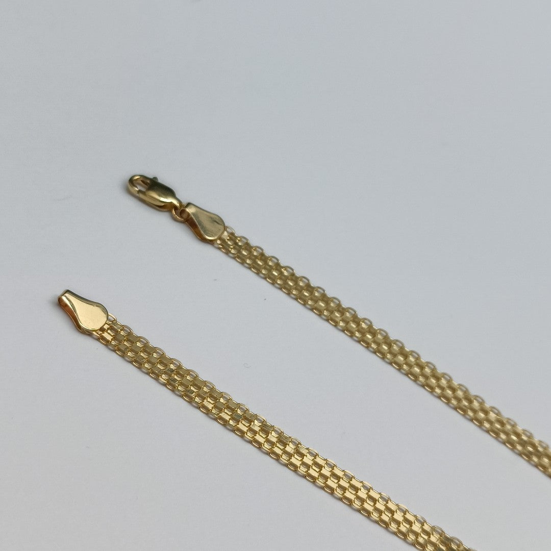 PULSERA ESPECIAL 14K 21 CM 5 GR (NUEVO)