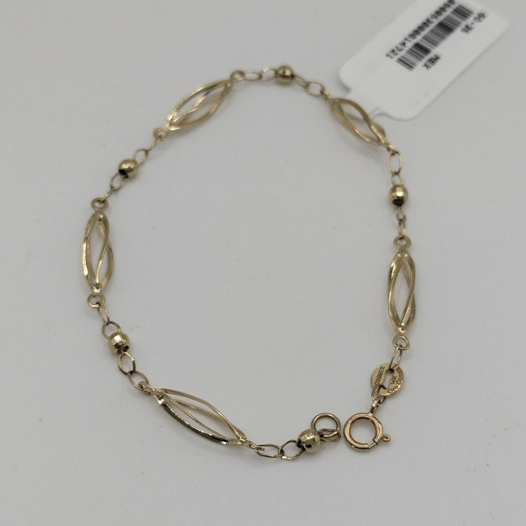 PULSERA ESPECIAL 14K 18 CM 2 GR (NUEVO)