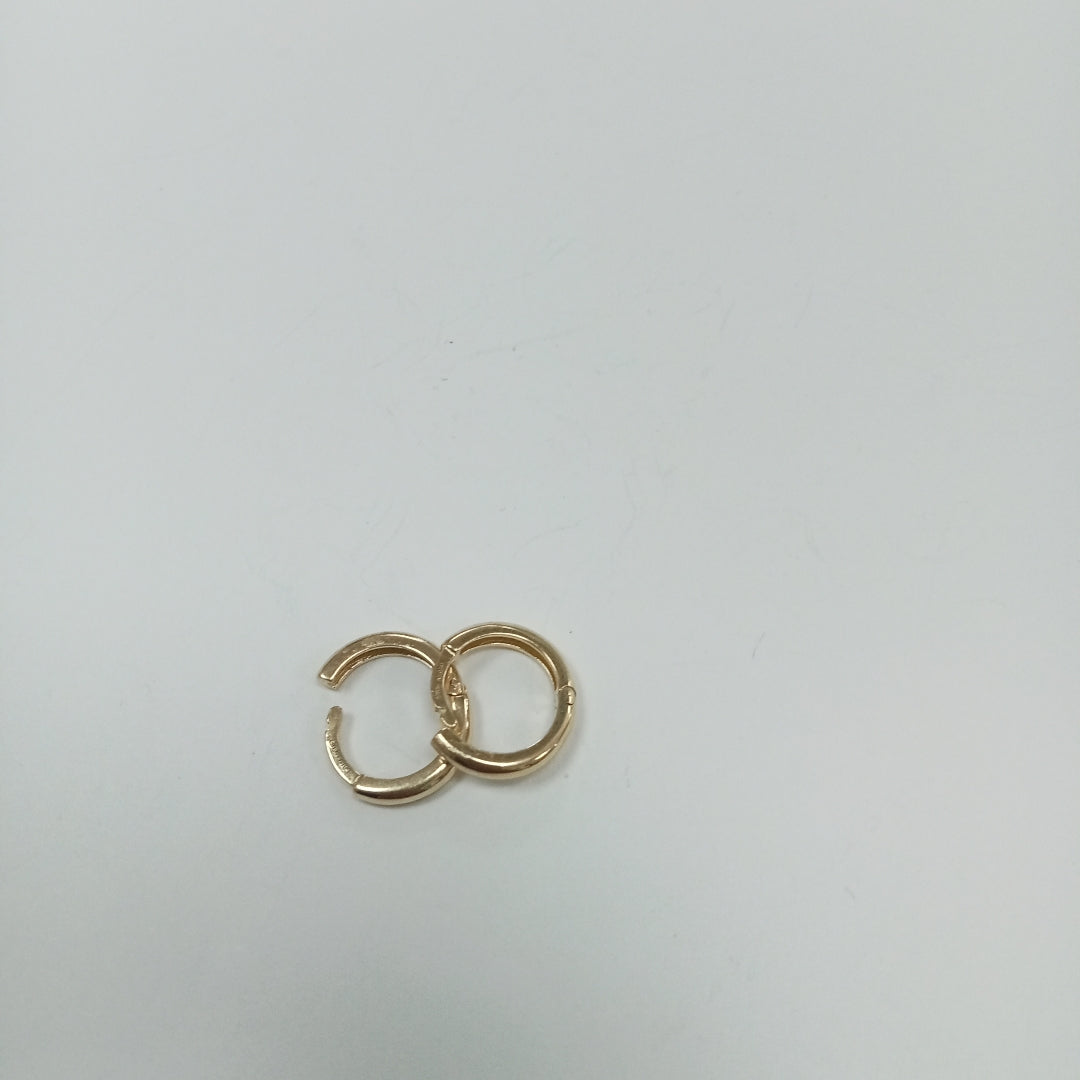 ARETES ARRACADAS LISAS 10K 1.2 GR (NUEVO)
