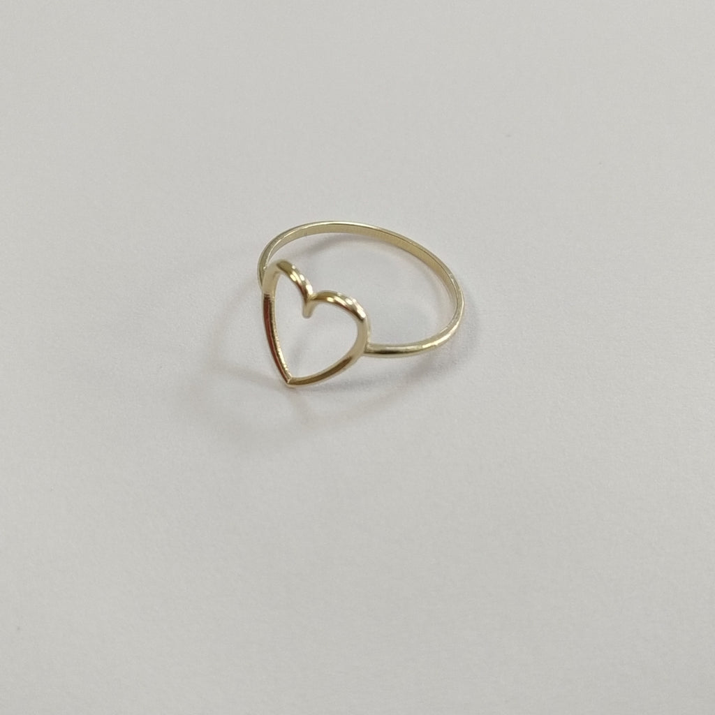 ANILLOS ANILLITO FIG CORAZON 10K TALLA 7 0.8 GR (NUEVO)