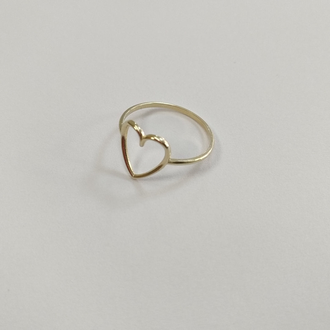 ANILLOS ANILLITO FIG CORAZON 10K TALLA 7 0.8 GR (NUEVO)