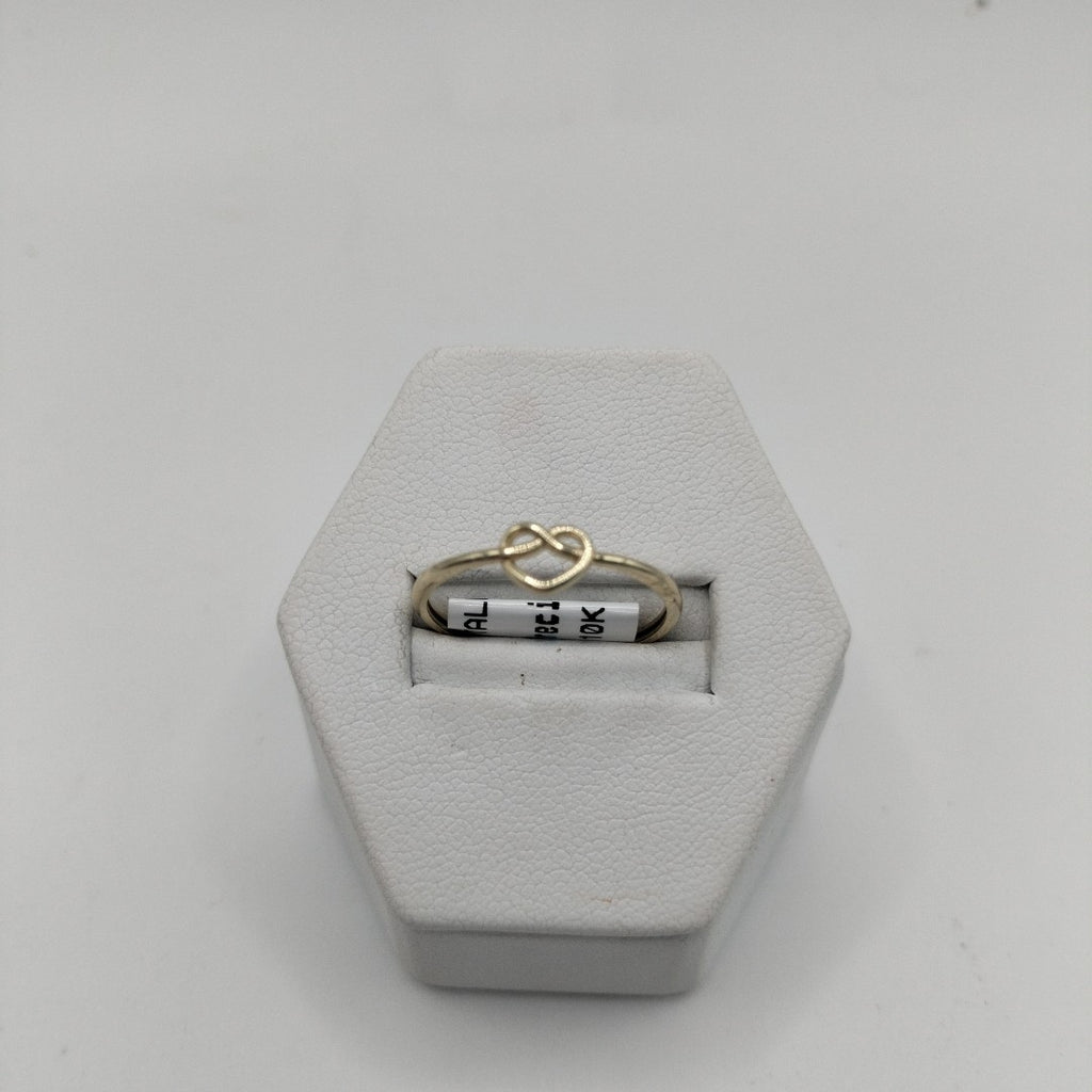 ANILLOS ANILLITO FIG CORAZON 10K TALLA 8 0.9 GR (NUEVO)