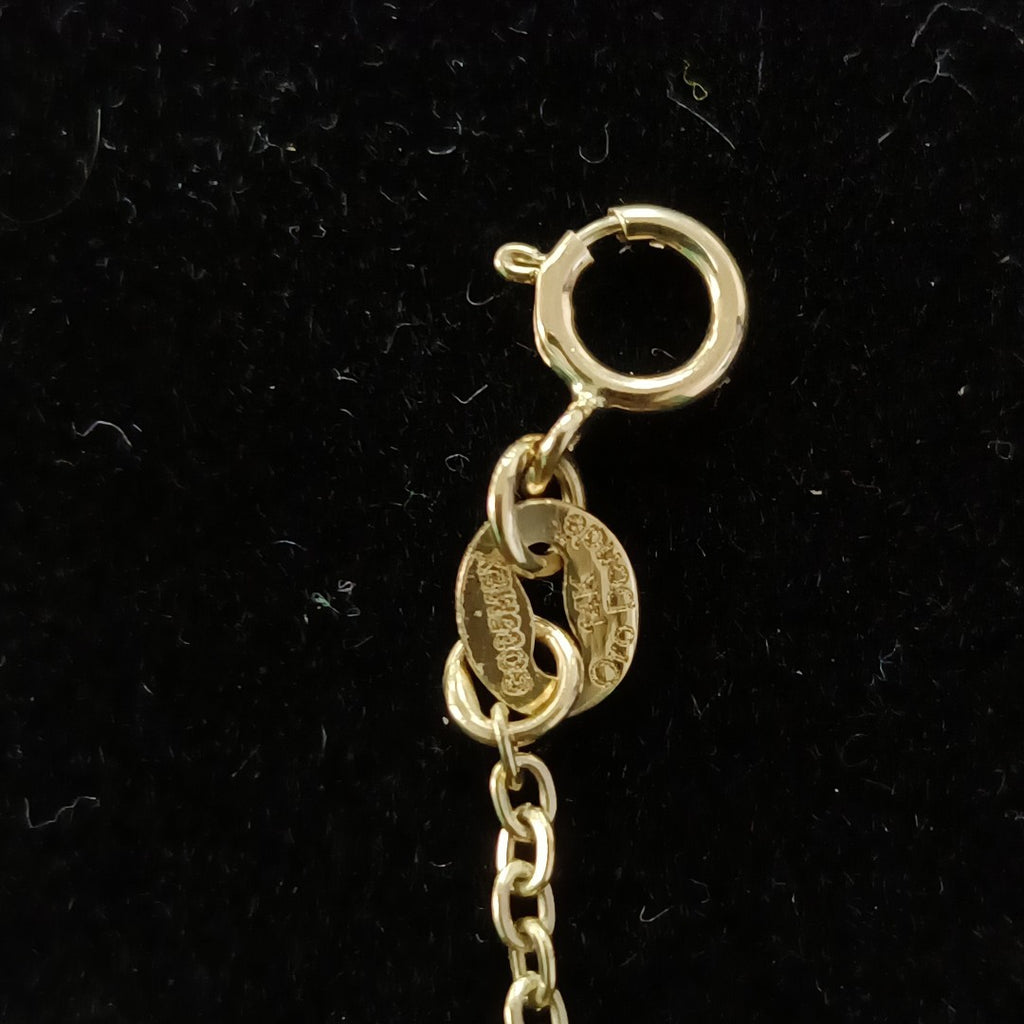 PULSERA TEJIDO ESPECIAL ARBOL 14K 18 CM 1.8 GR (NUEVO)