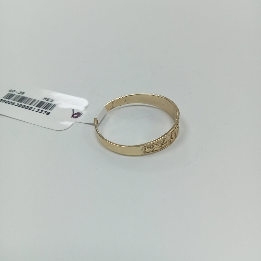 ANILLOS ARGOLLA DE LA SUERTE 10K TALLA 9 1.3 GR (NUEVO)