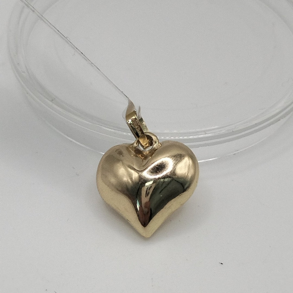 DIJE TEJIDO CORAZON LISO 14K 1 GR (NUEVO)