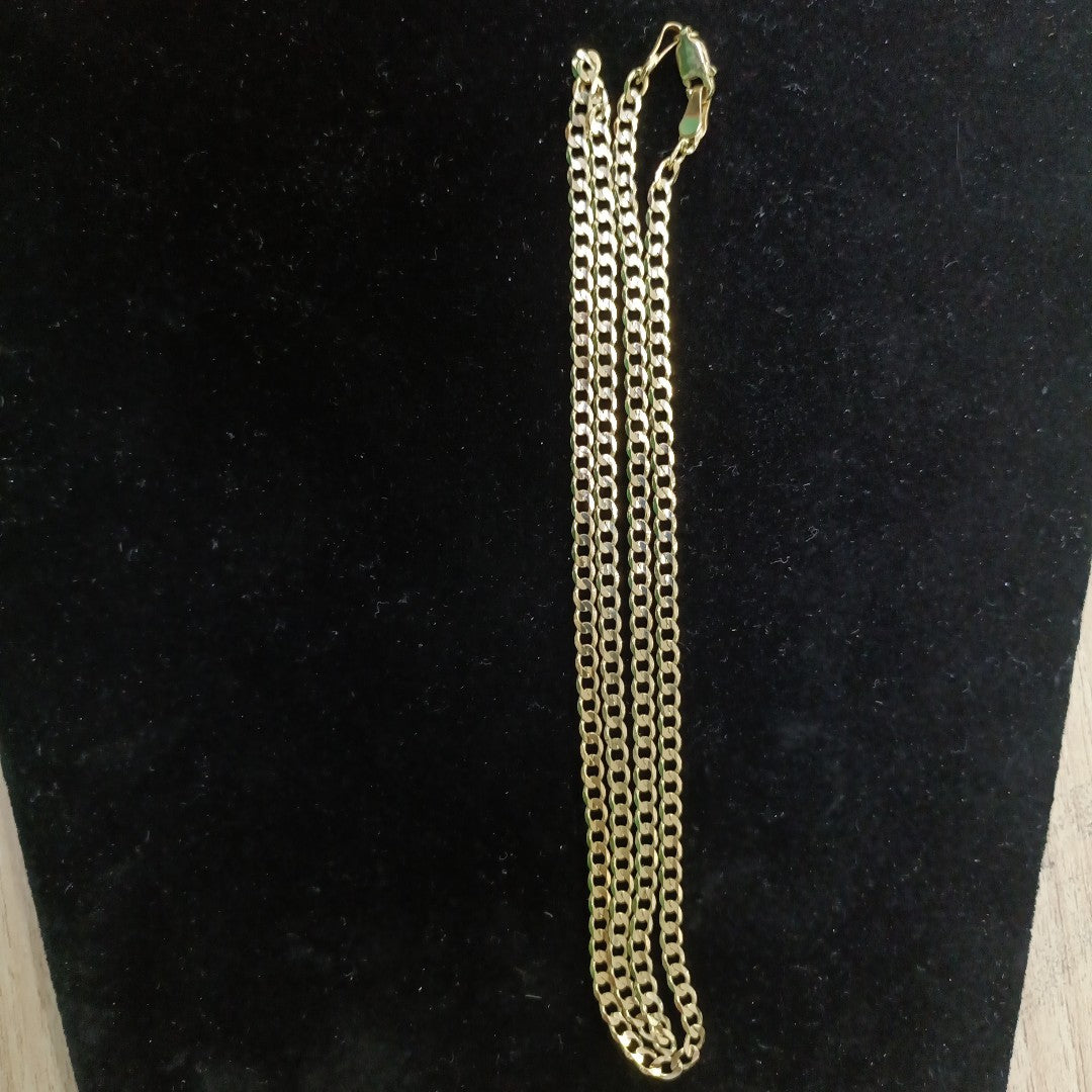 CADENA TEJIDO BARBADA 14K 60 CM 8.8 GR (NUEVO)