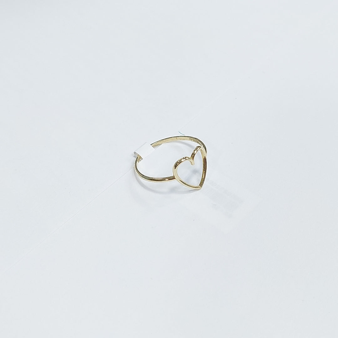 ANILLOS ANILLITO FIG CORAZON 10K TALLA 8 0.8 GR (NUEVO)