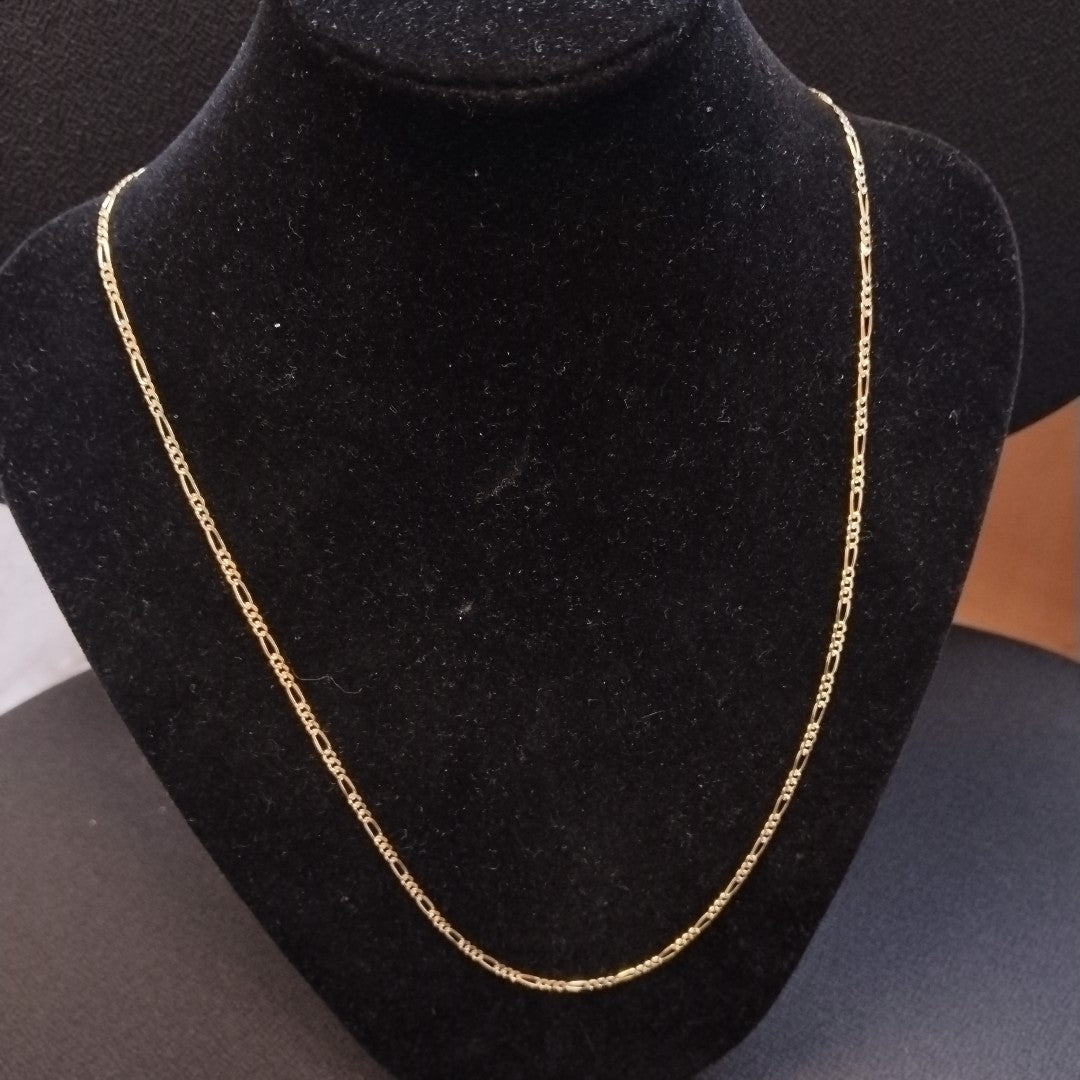 CADENA 3X1 DIAMANTADA 14K 55 CM 4.8 GR (NUEVO)