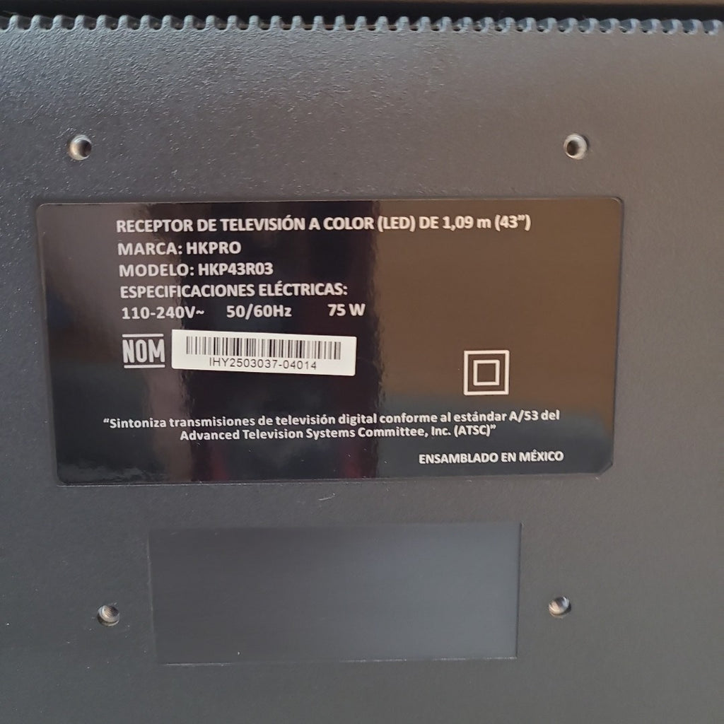 PANTALLA HKPRO HKP43R03 43" LED FULL HD (SEMINUEVO)