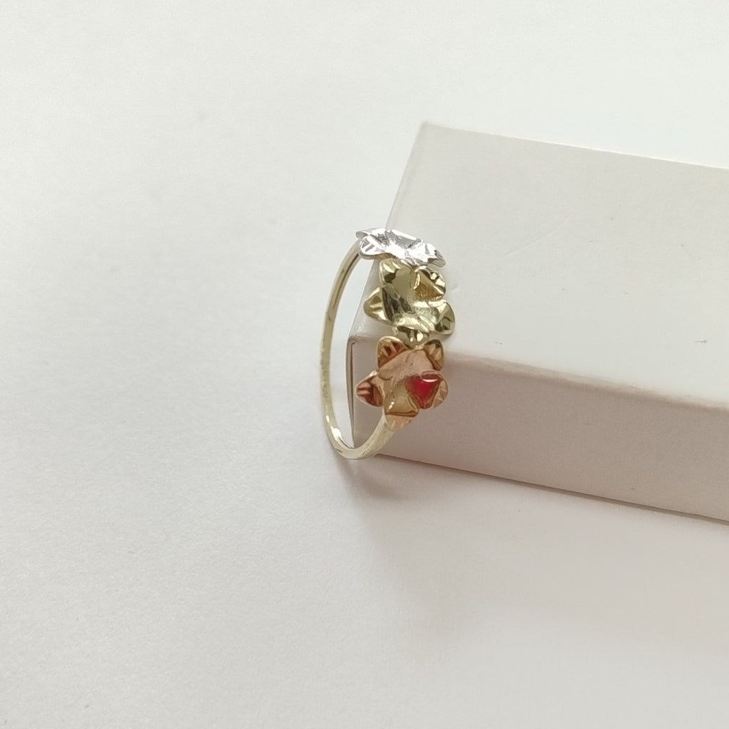 ANILLOS ANILLITO FIG FLORES 10K TALLA 8 1.3 GR (NUEVO)