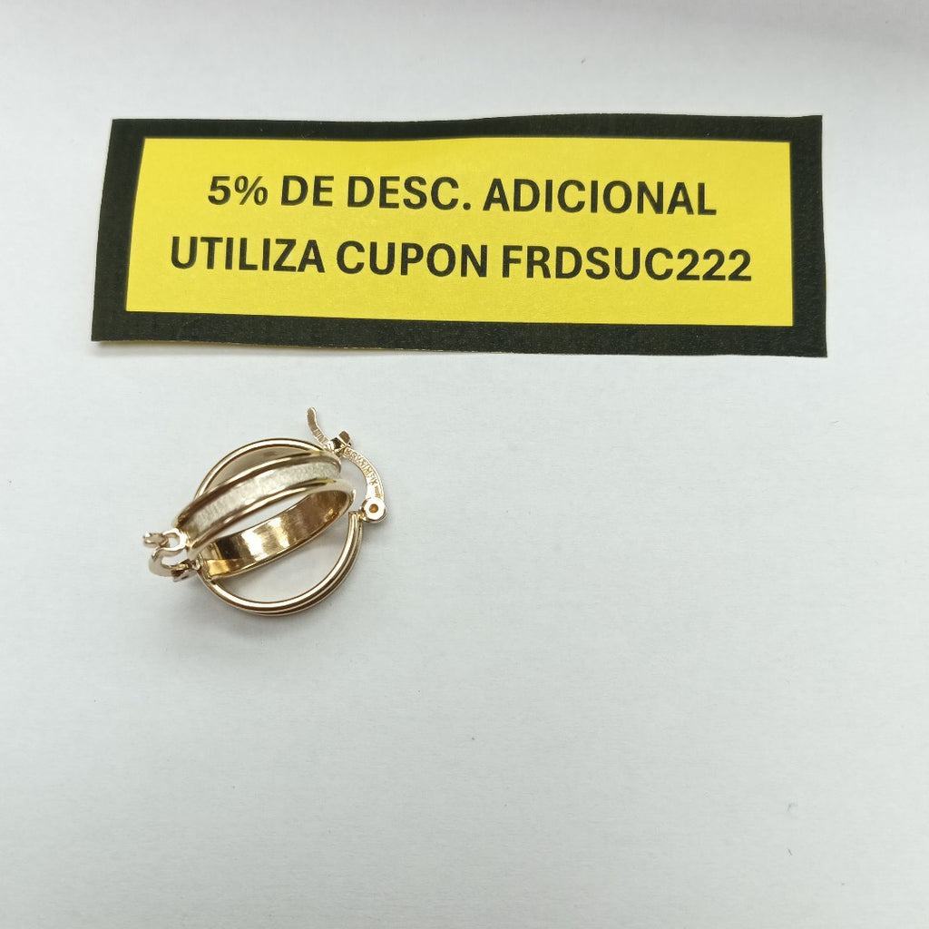 ARRACADAS PAR ORO 10 K 2.8 GRMS (SEMINUEVO)