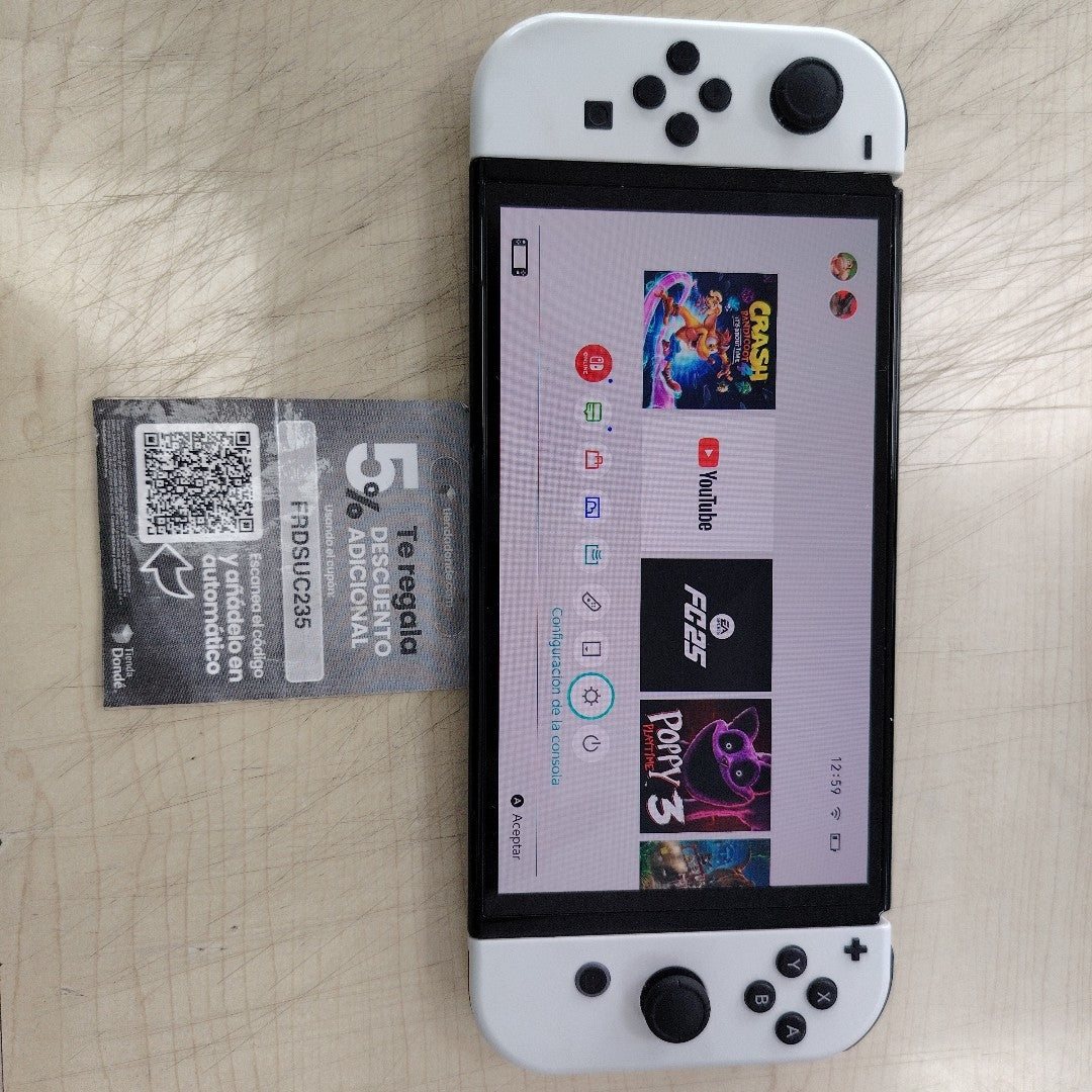 CONSOLA DE VIDEOJUEGO NINTENDO SWITCH OLED 64 GB (SEMINUEVO)