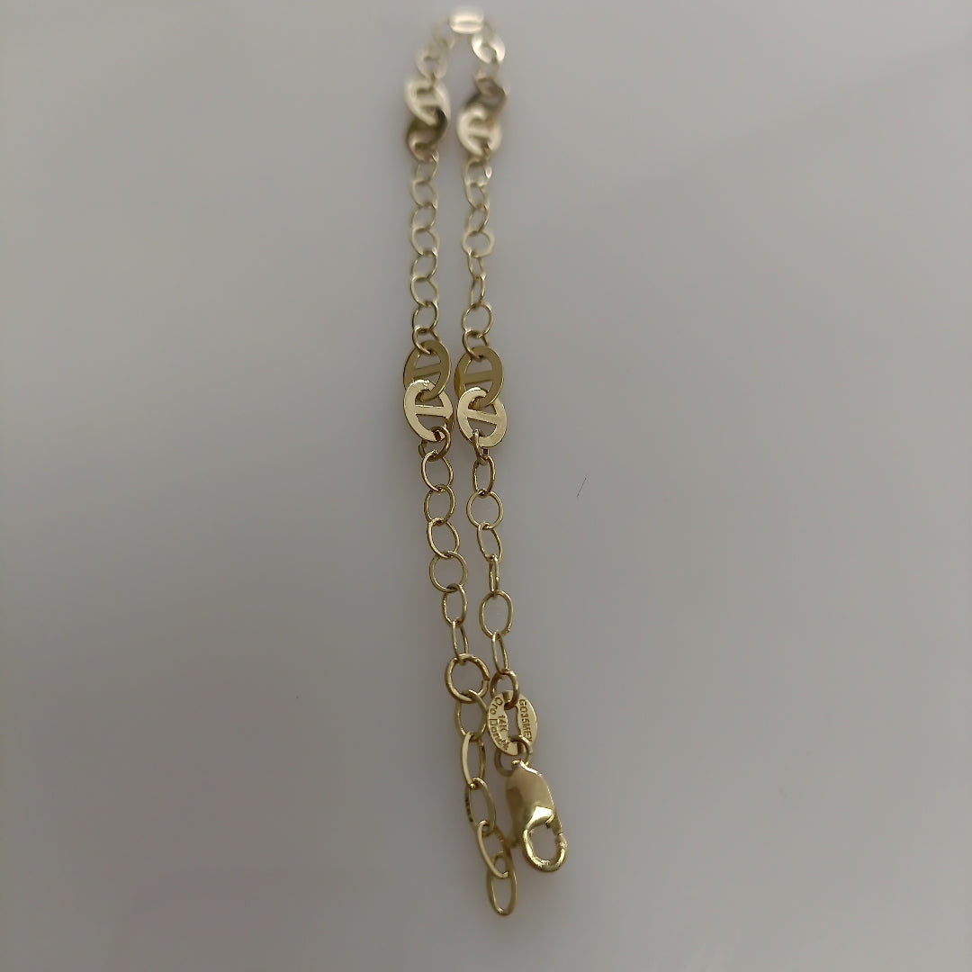 PULSERA ESPECIAL 14K 18 CM 2 GR (NUEVO)