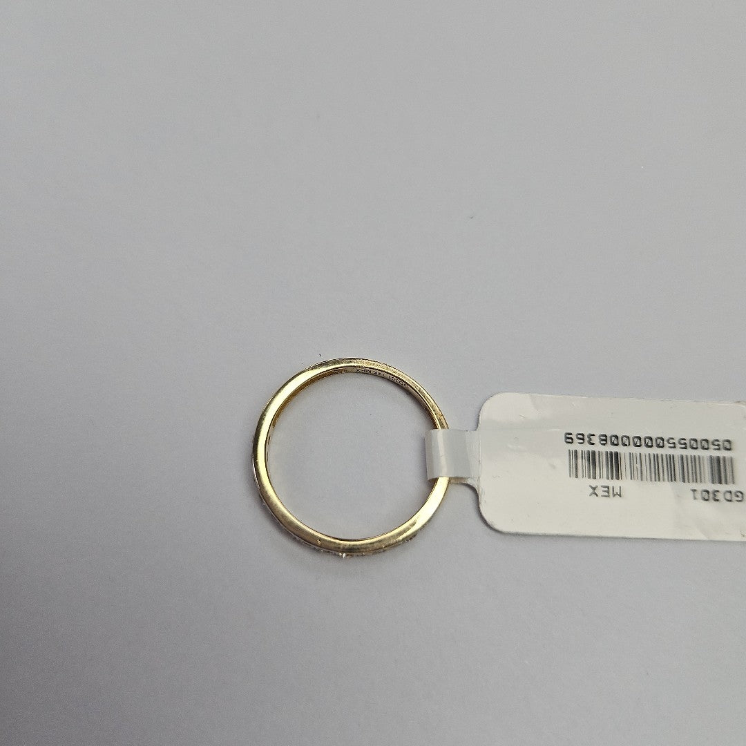 ANILLO ANILLITO C CIRCONIAS 14K 8 TALLA 2.2 GR (NUEVO)