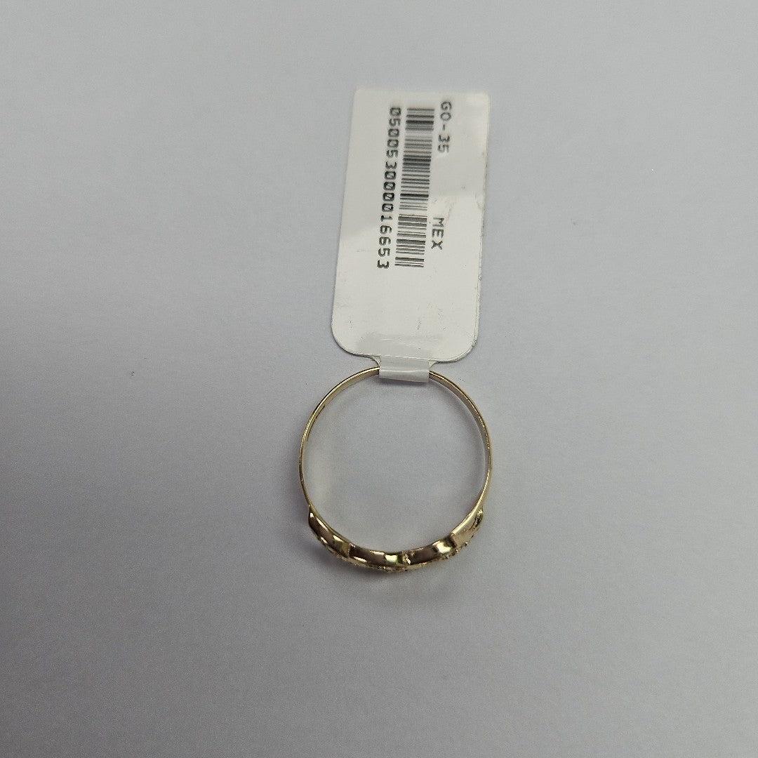 ANILLOS CON CIRCONIAS 14K TALLA 8 1.4 GR (NUEVO)