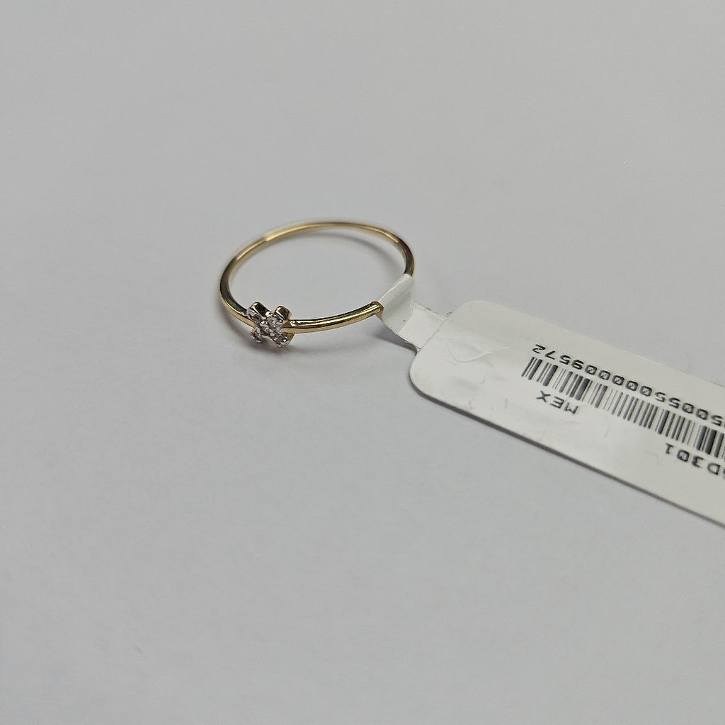 ANILLO ANILLITO C CIRCONIAS 14K 7 TALLA 0.7 GR (NUEVO)