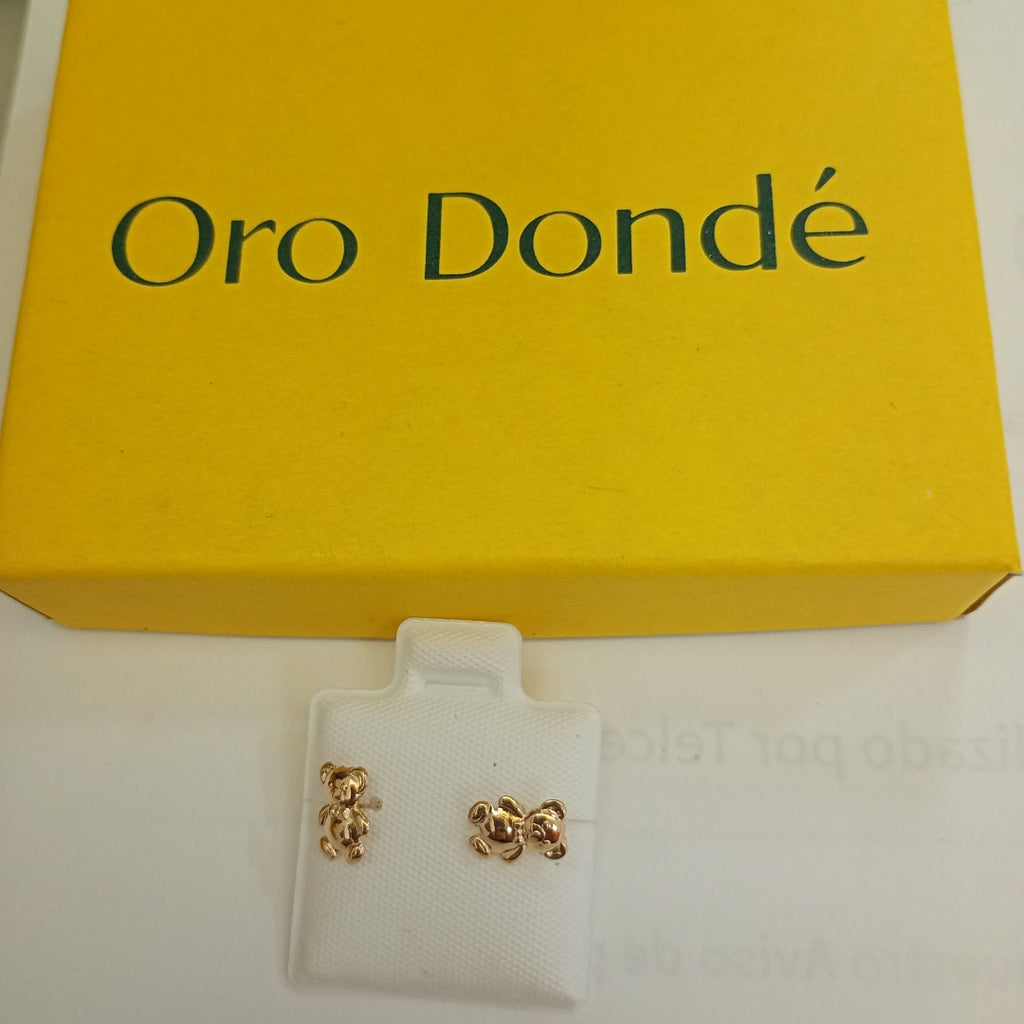 BROQUELES BROQUEL FIG OSO 14K 0.2592 GR (NUEVO)