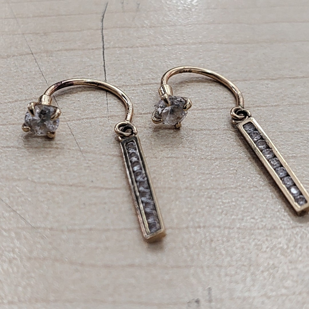 ARETES PAR ORO 14 K 1,50 GRMS (SEMINUEVO)