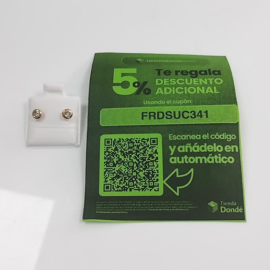 BROQUELES BROQUEL C CIRCONIA 14K 0.27 GR (NUEVO)
