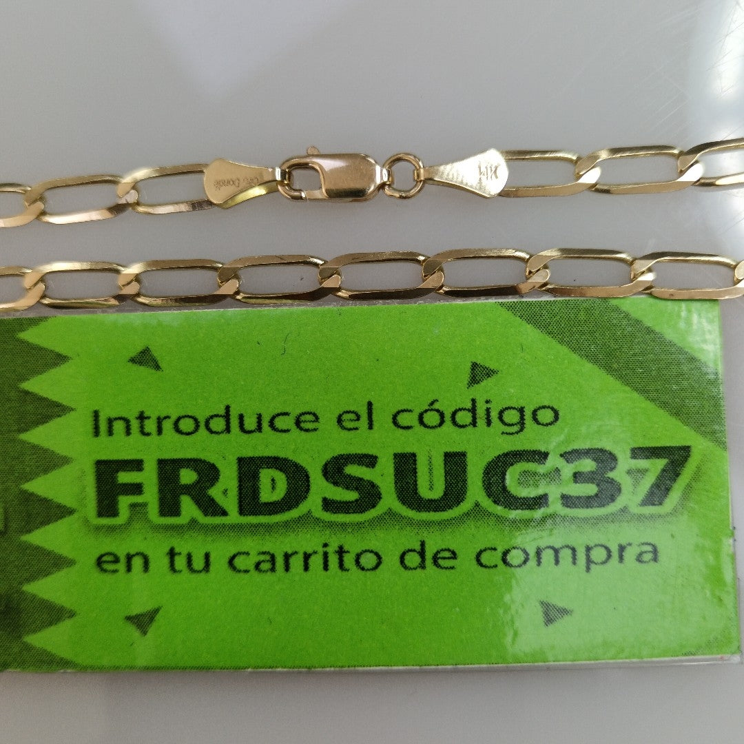 PULSERA ESLABON 14K 21 CM 4.3 GR (NUEVO)