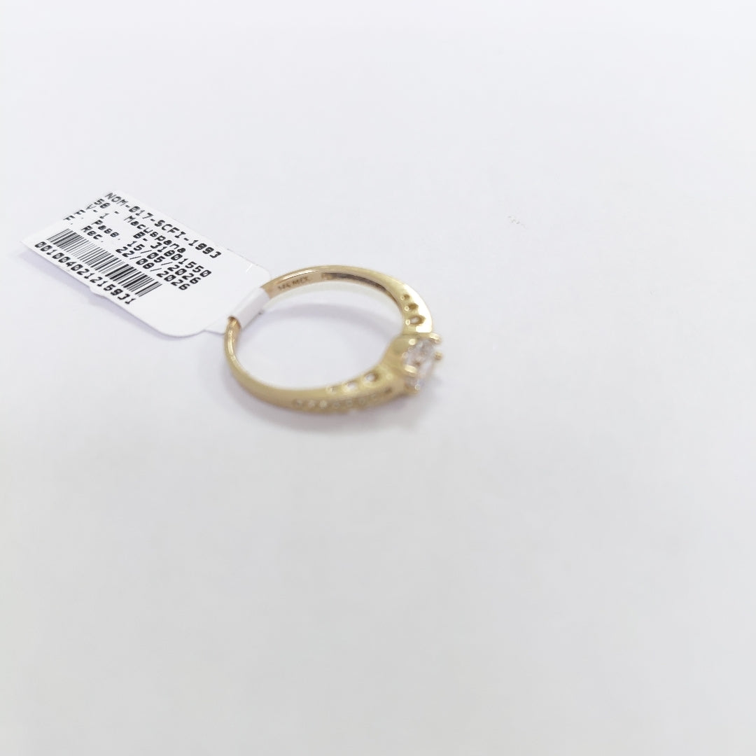 SOLITARIO ORO 14 K 2 GRMS (SEMINUEVO)